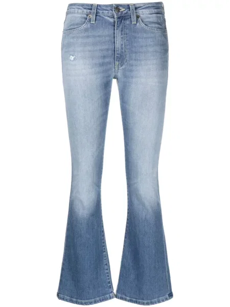 Blugi evazați Dondup zdrențuiți albastru