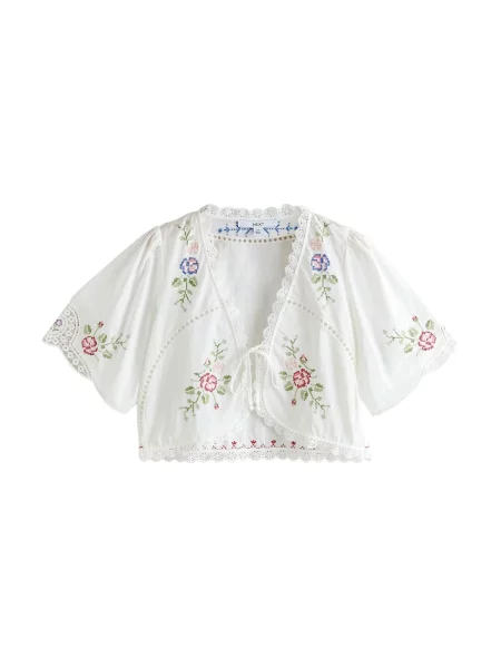 Next Bolero oliv / roz / roşu închis alb