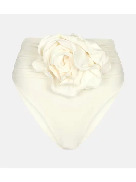 Bikini Magda Butrym z wysoką talią biały