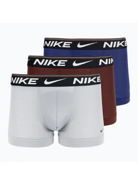 Pánske boxerky Nike Dri-FIT Ultra Comfort Trunk 3 páry šedá/oranžová sivá