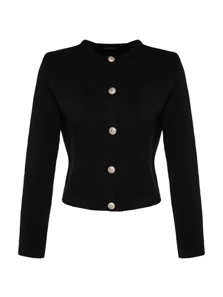 Trendyol Geacă tricotată negru