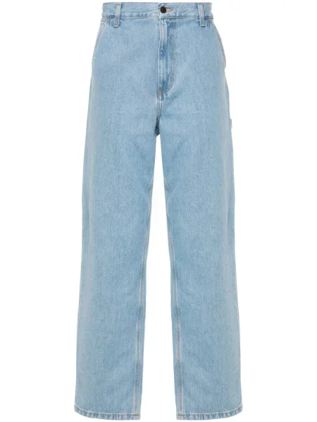 Blugi drepți Carhartt Wip albastru