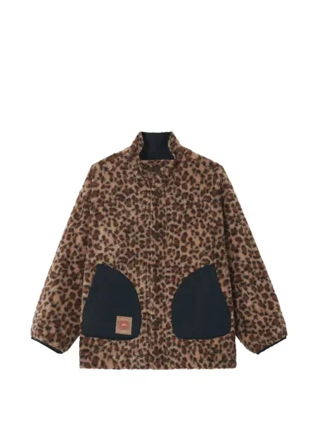 Reversibil geacă Fingercroxx cu imagine cu model leopard