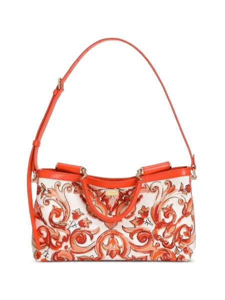 Geantă Dolce & Gabbana cu broderie alb