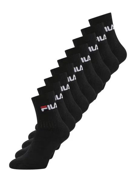 FILA Șosete sport roșu / negru alb