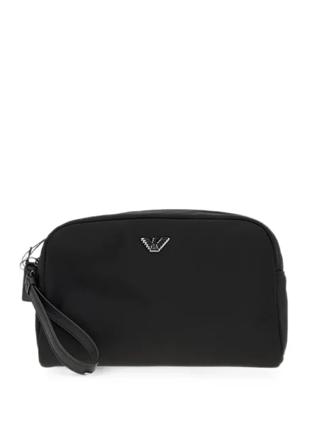 Geantă Emporio Armani cu autograf negru