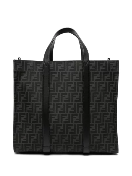 Geantă Fendi din jacard negru