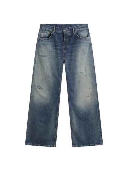 Szerokie jeansy Acne Studios niebieskie