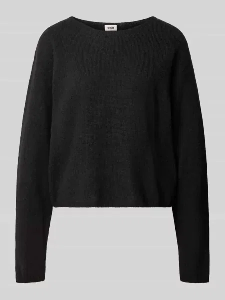 Sweter z dzianiny z mieszanki wełny z domieszką alpaki model IMENY' Drykorn czarny