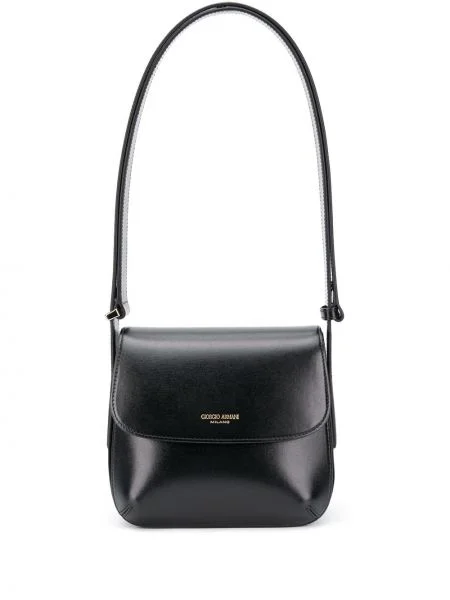 Geantă de mână Giorgio Armani cu autograf negru