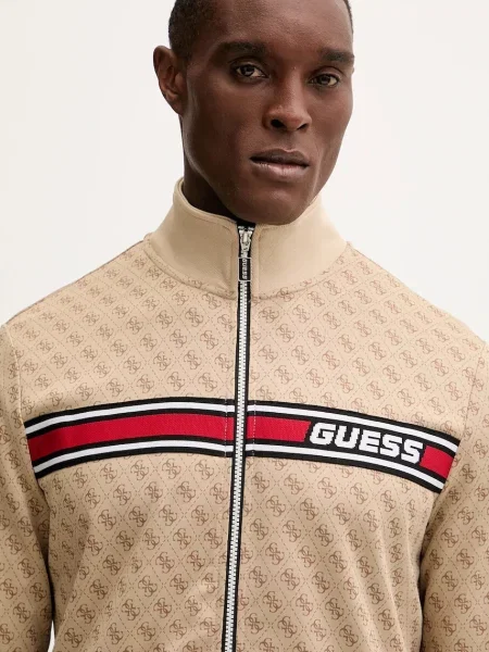 Кофта Guess KORBIN візерунок бежевий