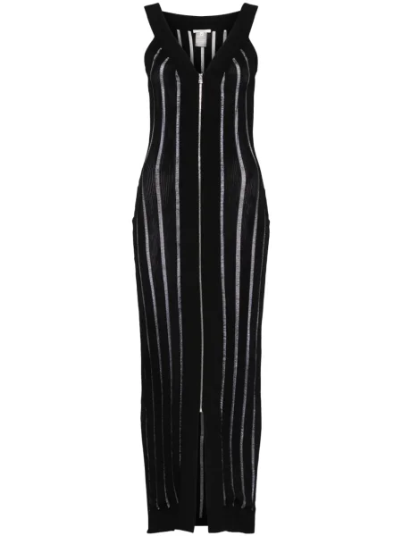 Rochie maxi Nensi Dojaka tricotate negru