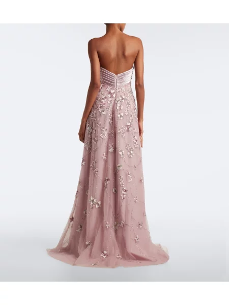 Rochie Georges Hobeika din tul roz