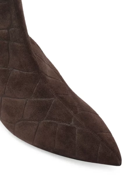Botine ángel Alarcón din piele de căprioară maro
