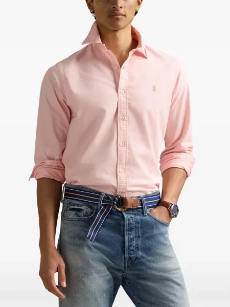 Πουκάμισο Polo Ralph Lauren με κέντημα ροζ