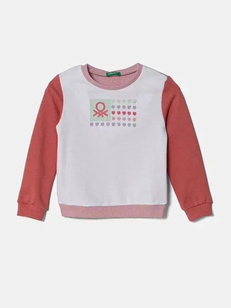 United Colors of Benetton Dětská mikina bílá