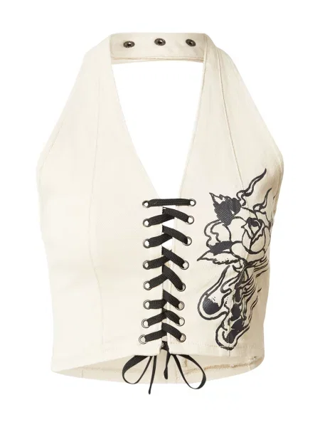 Ed Hardy Top nebielená čierna