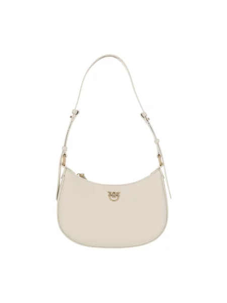 Mała mały torebka skórzana Pinko biała