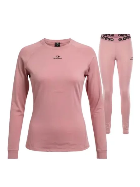 Sporty zimowe Bielizna SkatePro Stretch Thermals Bielizna M różowy