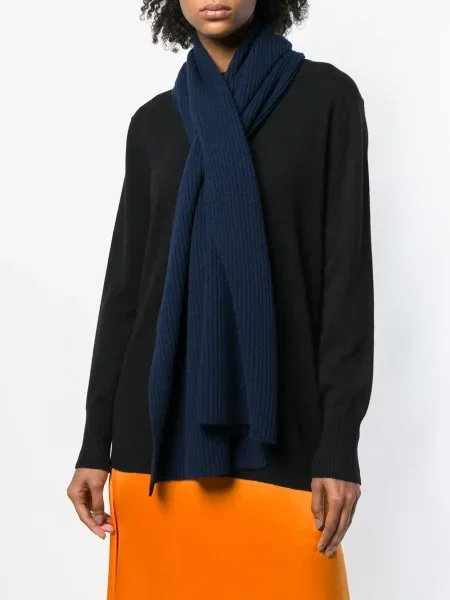 Kašmyro briaunotas šalikas Cashmere In Love mėlyna