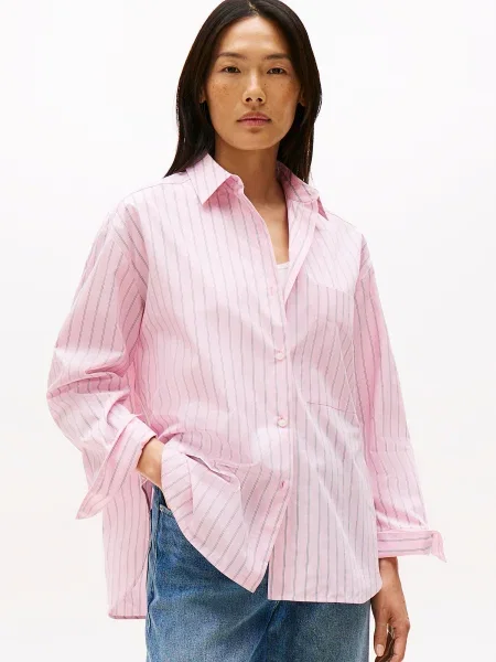 Tommy Hilfiger Cămașă New Easy roz