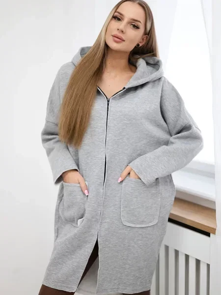 Bluza Kesi ocieplana szara
