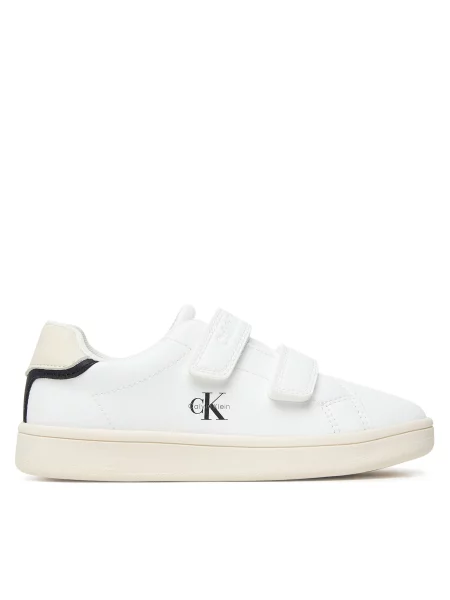 Calvin Klein Сникърси Low Cut Velcro Sneaker S бял