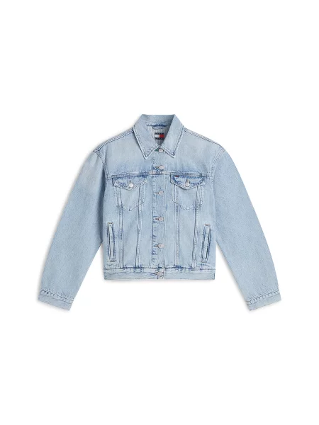 Tommy Jeans Geacă de blug | Relaxed fit alb
