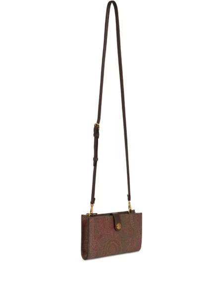 Portofel Etro cu model paisley maro