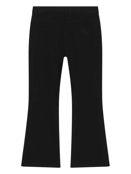 Dětské kalhoty Dolce & Gabbana černé
