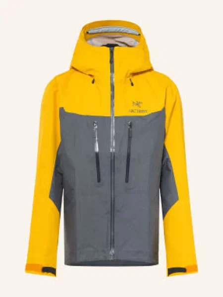 Arc'teryx Hardshell Bunda Alpha tmavě / žlutá šedá