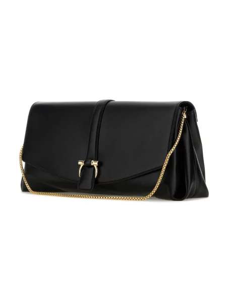 Torebka crossbody Salvatore Ferragamo skórzana czarna