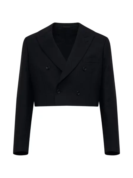 Sacou Comme Des Garcons Homme Plus cu două rânduri de nasturi negru