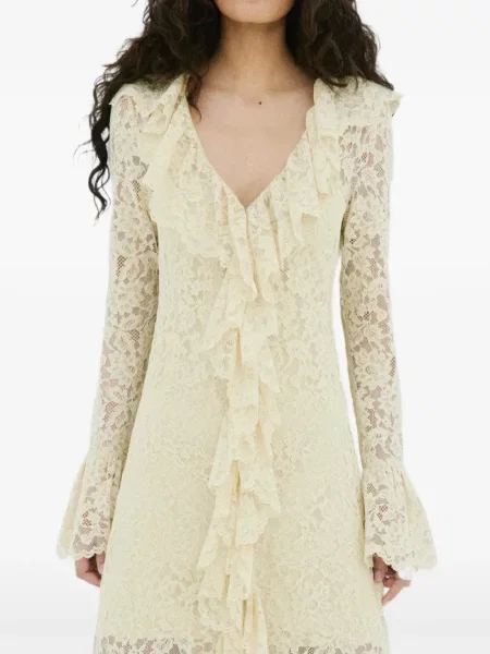 Rochie De La Vali cu volane din dantelă