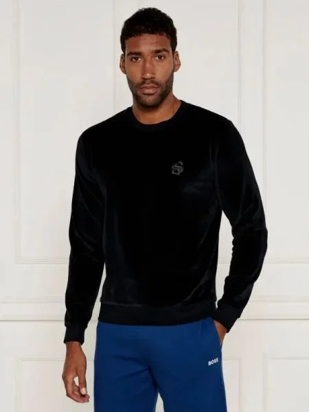 BOSS BLACK Hanorac negru