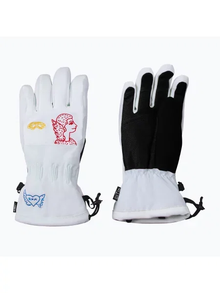 Mănuși de schi pentru femei Rossignol JCC R-Shell Dry white alb