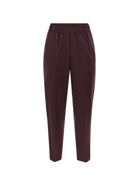 Pantaloni Peserico conici roșu