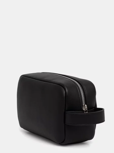 Geantă pentru cosmetice Calvin Klein Raised Dopp Kit negru