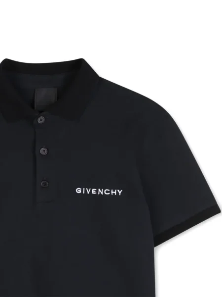 Koszulka polo dziecięca Givenchy czarna