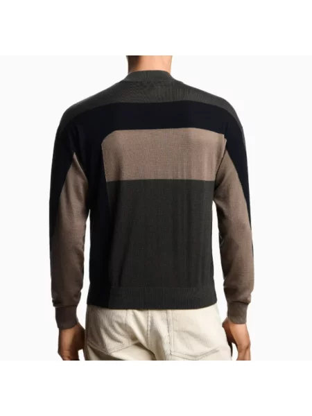 Sweter Emporio Armani wełniany szary