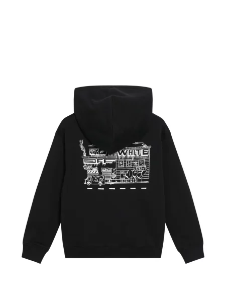 Bluza z kapturem dziecięca Off-white biała