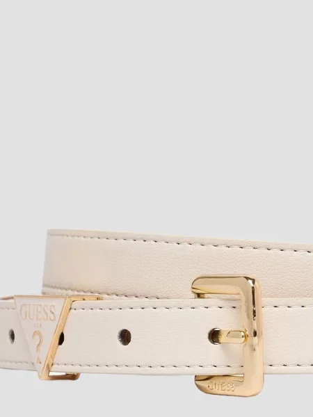 Ремень Guess с ремешками белый