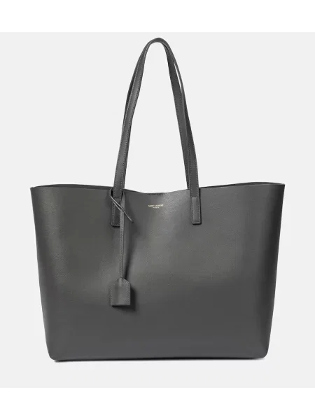 Shopperka Saint Laurent skórzana szara