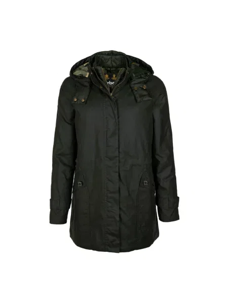 Woskowana parka Barbour czarna