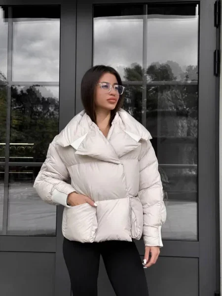 Зимова куртка D&V couture бежевий
