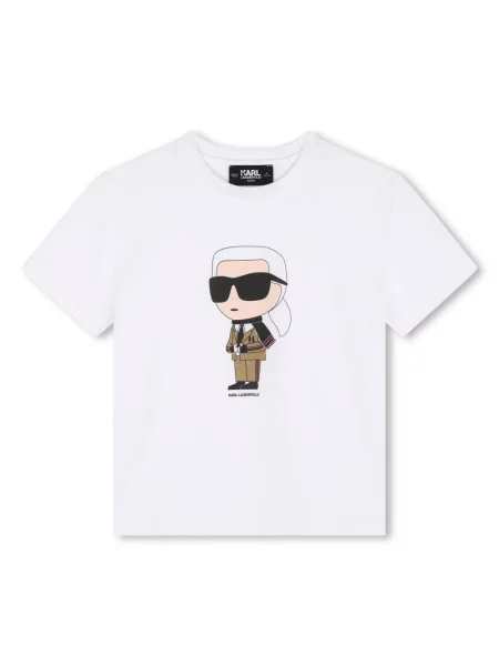 Koszulka dziecięca Karl Lagerfeld biała