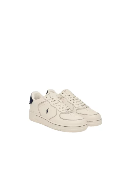 Polo Ralph Lauren Sneakersy Masters CRT Kremowy białe