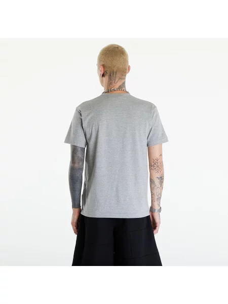 T-shirt Comme des Garçons PLAY Short Sleeve Logo Print T-Shirt UNISEX Grey L γκρι