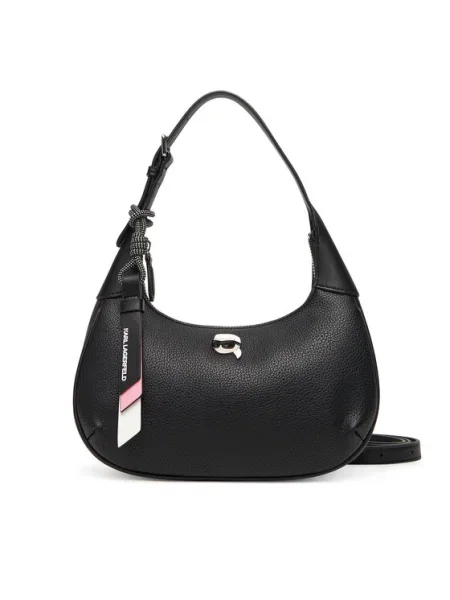 Чанта Karl Lagerfeld IKON GRAINY черно
