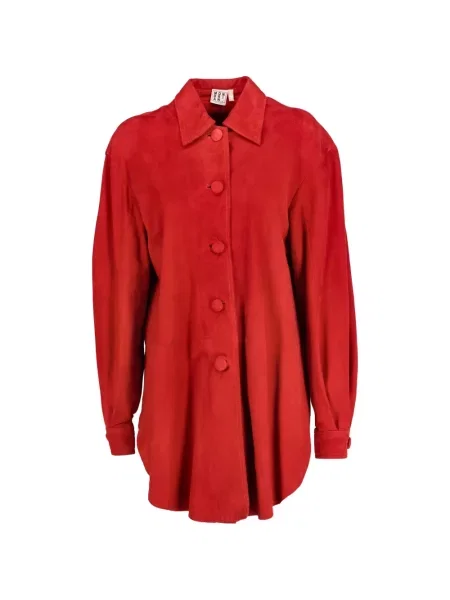 Kurtka Mondrian zamszowa czerwona